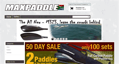 Desktop Screenshot of maxpaddle.com