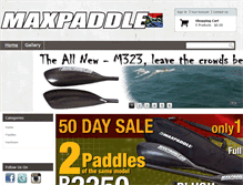 Tablet Screenshot of maxpaddle.com